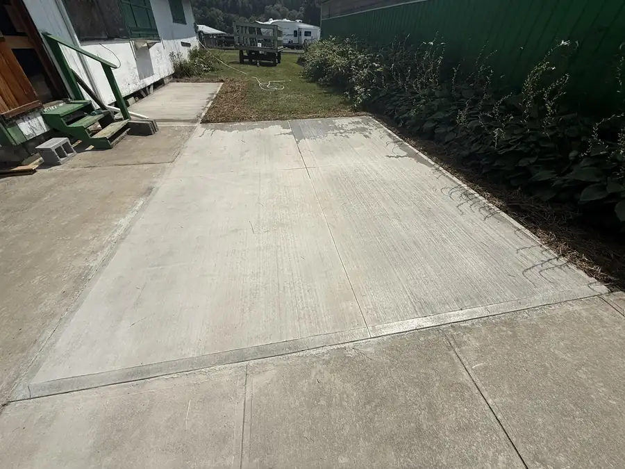 Broom Finish concrete finish on a recent job