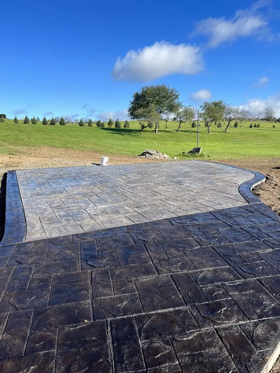 Seamless Slate concrete finish on a recent job